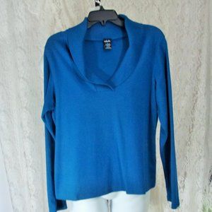 Rafaella Teal Blue Sweater NWOT